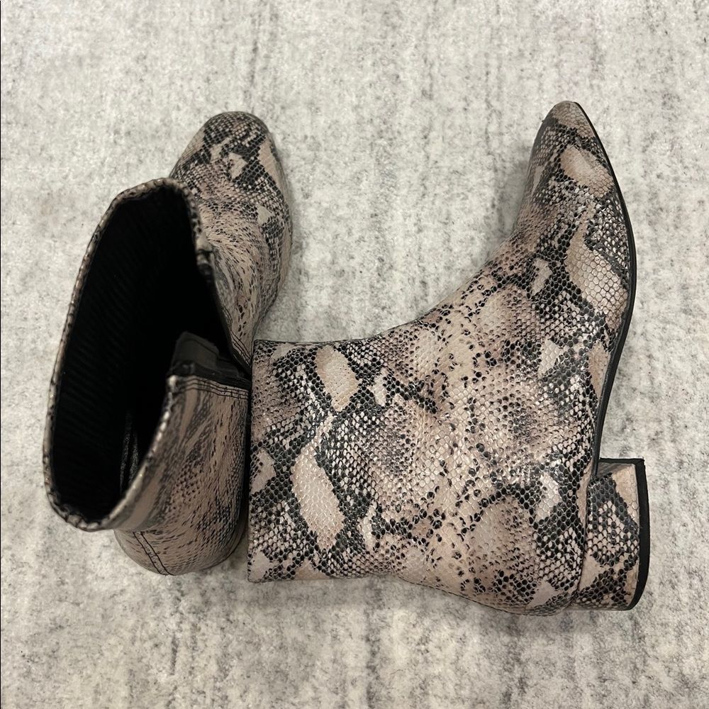 Snakeskin Booties  - Picture 2 of 4